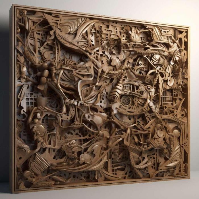 نموذج ثلاثي الأبعاد لآلة CNC 3D Art 